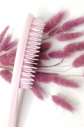 Расческа для наращенных волос, нежно-розовая